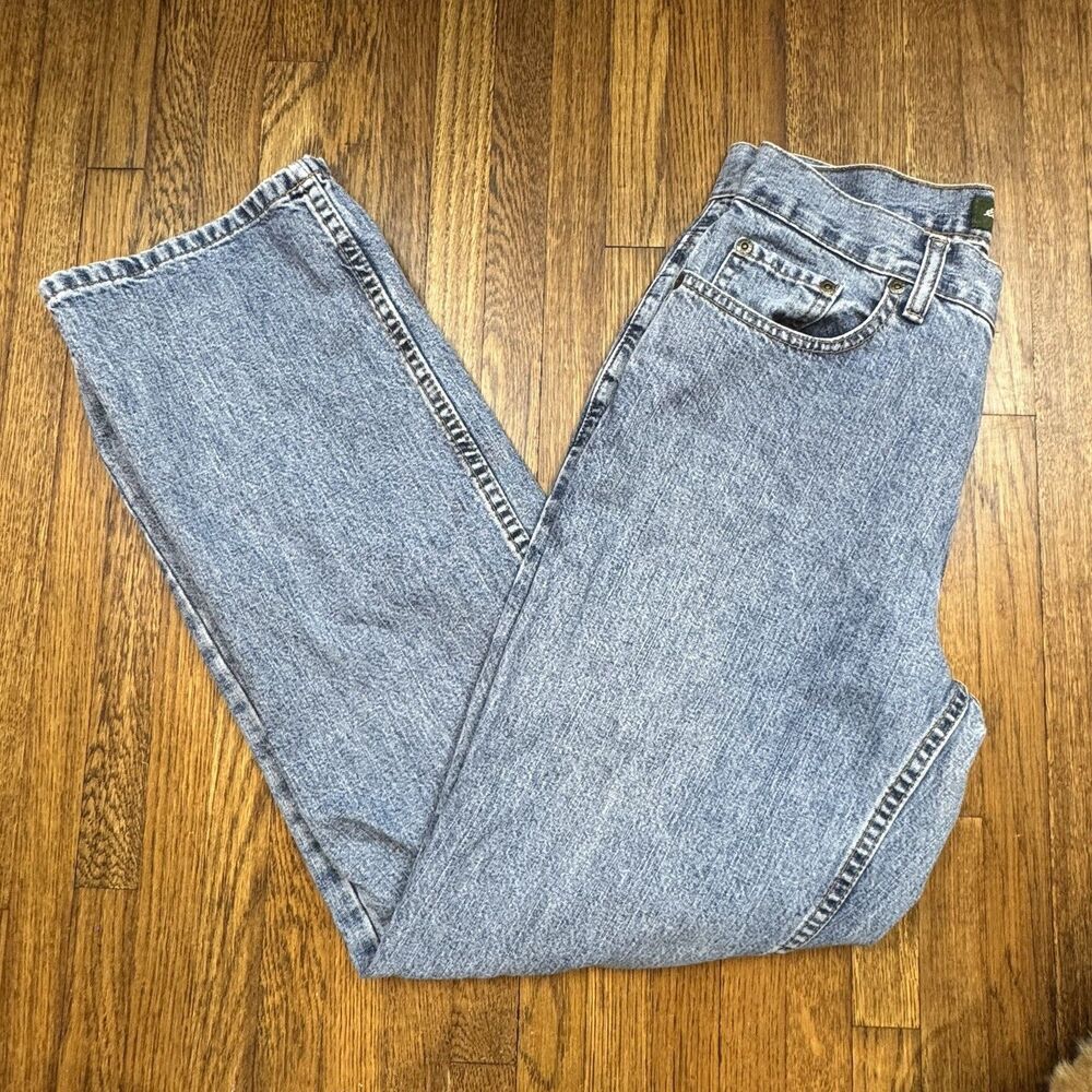 Eddie Bauer Women’s Blue Straight Leg Denim Jeans, 100% Cotton Size 6 Petite